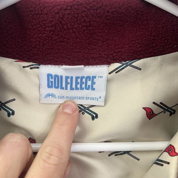 Sun Mountain Sports Women’s Vintage Golfleece Buffalo Hill 1993 Sz‎ Large Maroon - Picture 2 of 15